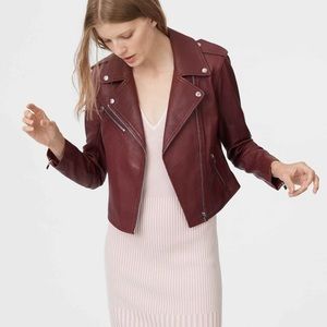 NWT Club Monaco “Gracella” leather jacket